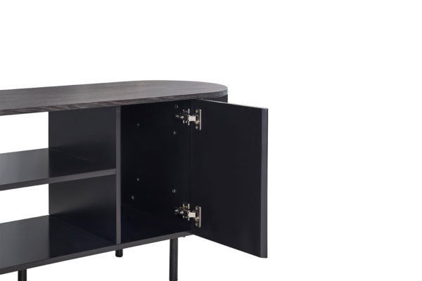 TV meubel 'Lagos' 160 cm Decor Donkerbruin - Afbeelding 5