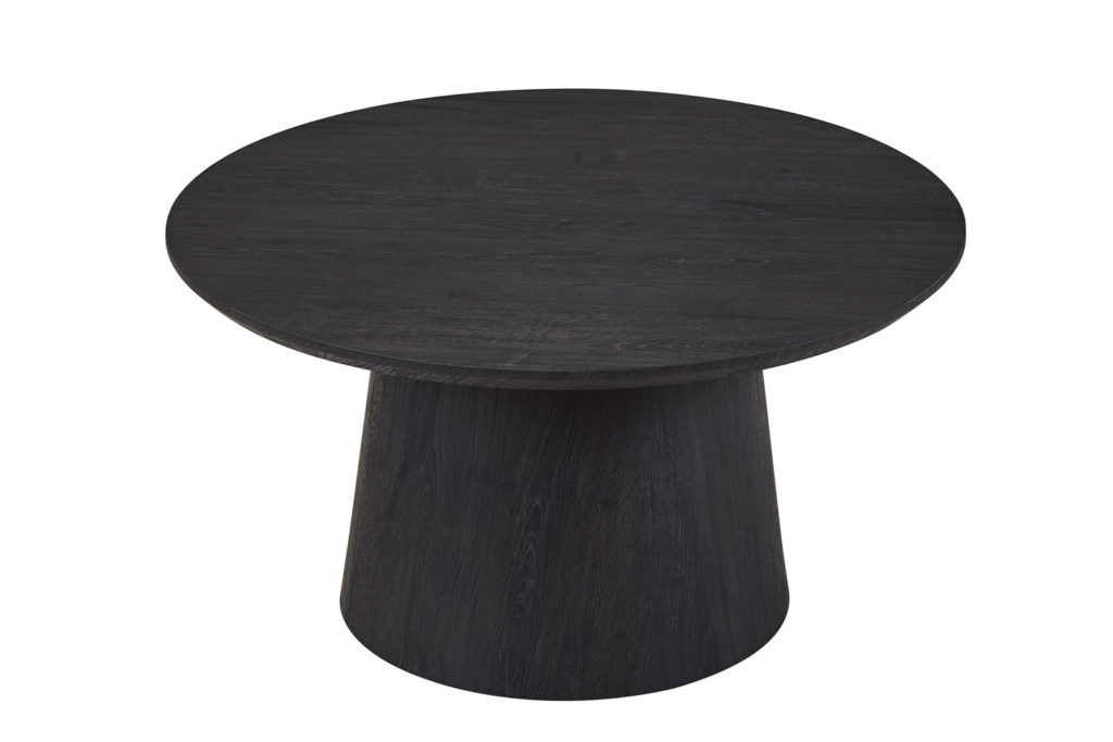 Salontafel 'Miklos' 80 cm Rond Decor Donkerbruin - Afbeelding 5