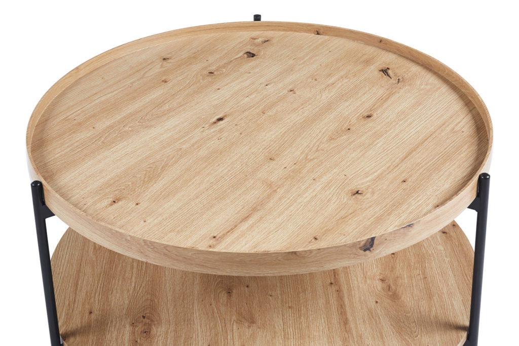 Salontafel 'Dalina' 80 cm Decor Old oak - Afbeelding 5
