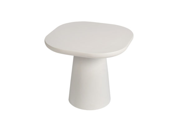 Salontafel 'Tavira' 55 cm Ovaal Cement Wit - Afbeelding 6