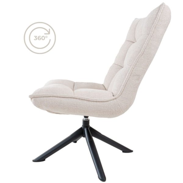 Fauteuil Dorus Bouclé - Naturel - Afbeelding 2