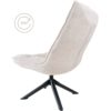 Fauteuil Dorus Bouclé - Naturel - Afbeelding 3