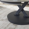 Salontafel 'Nara' Round Swivel Stone Light Grey - Afbeelding 7