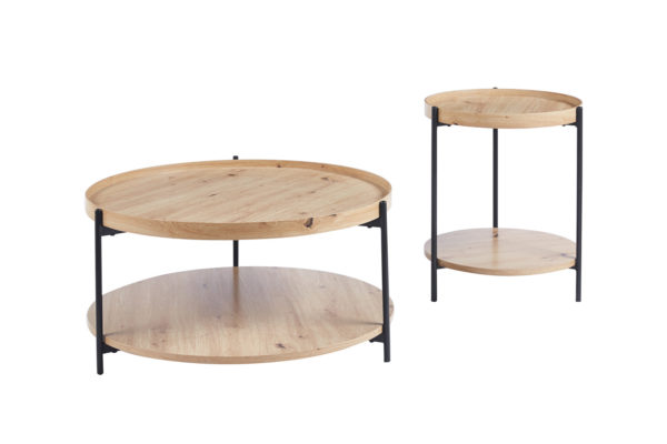Salontafel 'Dalina' 45 cm Decor Oude eik - Afbeelding 7