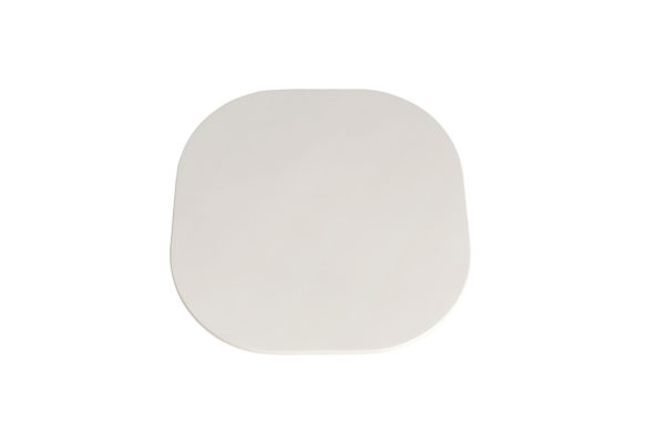 Salontafel 'Tavira' 55 cm Ovaal Cement Wit - Afbeelding 7