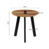 Set van 2 Salontafels 'Aziz' Decor Mango - Afbeelding 8
