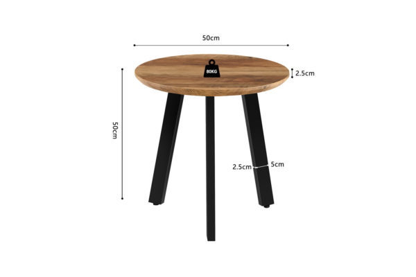 Set van 2 Salontafels 'Aziz' Decor Mango - Afbeelding 8