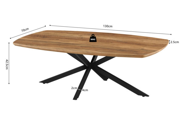 Salontafel 'Aziz' Decor Mango - Afbeelding 8