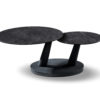 Salontafel 'Sapporo' Round Swivel Stone Dark Grey - Afbeelding 10