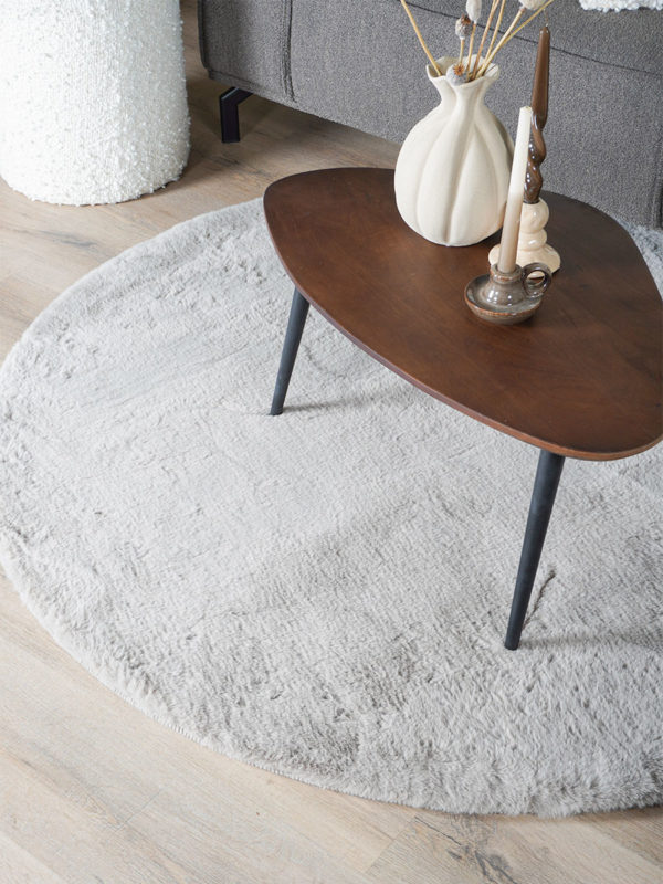 Vloerkleed Velluto Nature - Rond ø200 cm - Afbeelding 2