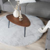 Vloerkleed Velluto Nature - Rond ø200 cm - Afbeelding 3