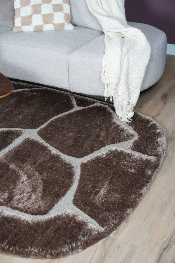 Vloerkleed Macy Bruin - Rounded Corners 160 x 230 cm - Afbeelding 2