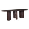 Eettafel Amir 240 x 120 cm - Espresso Mangohout - Afbeelding 2