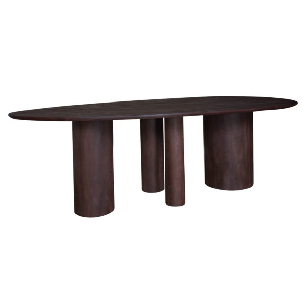 Eettafel Amir 240 x 120 cm - Espresso Mangohout - Afbeelding 2