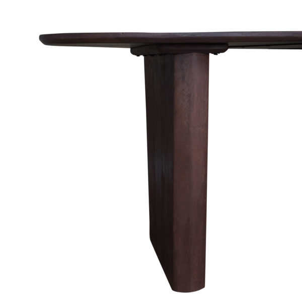 Eettafel Rudo 220 x 110 cm - Espresso Mangohout - Afbeelding 4
