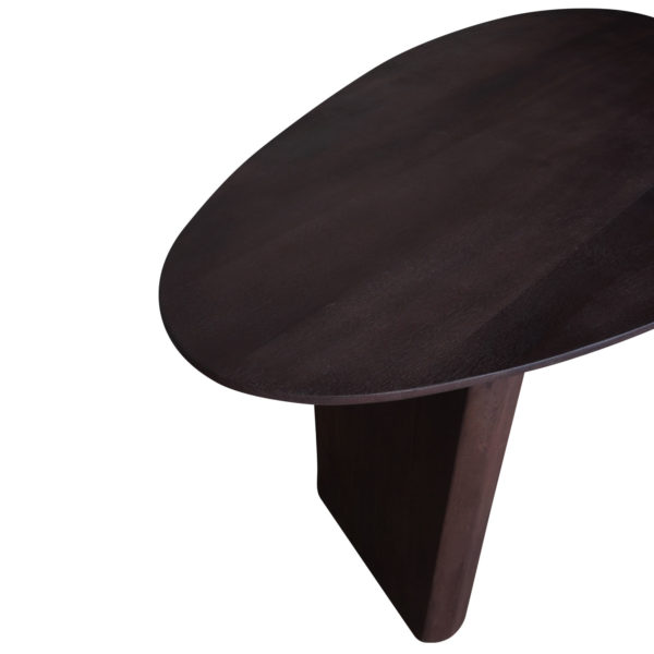 Eettafel Rudo 220 x 110 cm - Espresso Mangohout - Afbeelding 3