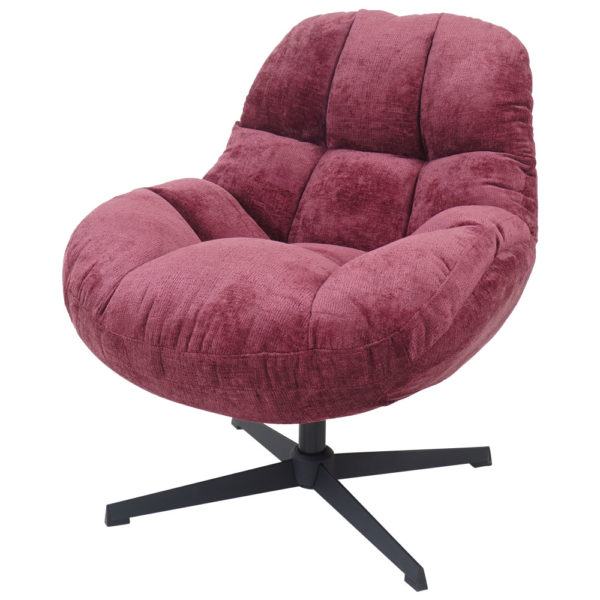Fauteuil Charlie Bordeaux - Afbeelding 4
