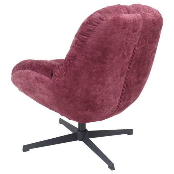 Fauteuil Charlie Bordeaux - Afbeelding 3