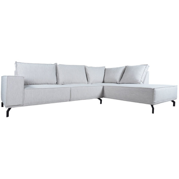 Hoekbank Ron Boucle Champagne 186 - Rechts - Afbeelding 2