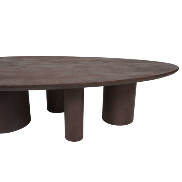 Salontafel Amir 140 x 80 cm - Espresso Mangohout - Afbeelding 3