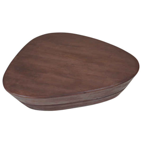 Salontafel Kiva 107 x 80 cm - Espresso Mangohout - Afbeelding 2