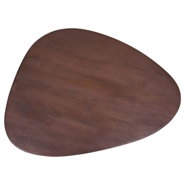 Salontafel Kiva 107 x 80 cm - Espresso Mangohout - Afbeelding 3