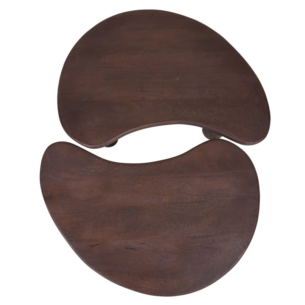 Salontafel Lina - Espresso Mangohout - Set van 2 - Afbeelding 5