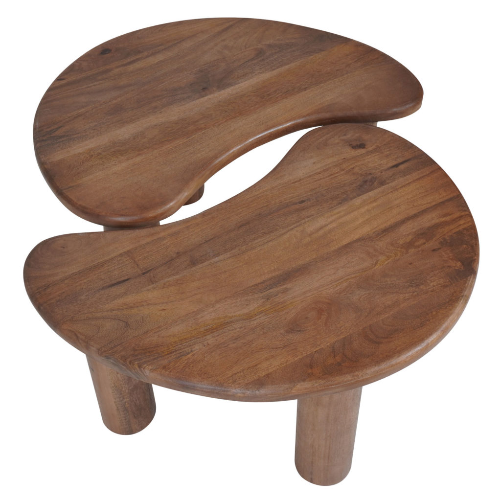 Salontafel Lina - Mangohout - Set van 2 - Afbeelding 2