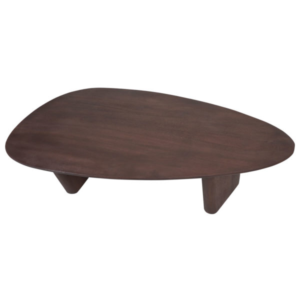 Salontafel Rudo 135 x 75 cm - Espresso Mangohout - Afbeelding 2