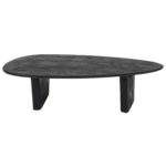 Salontafel Rudo 135 x 75 cm - Zwart Mangohout