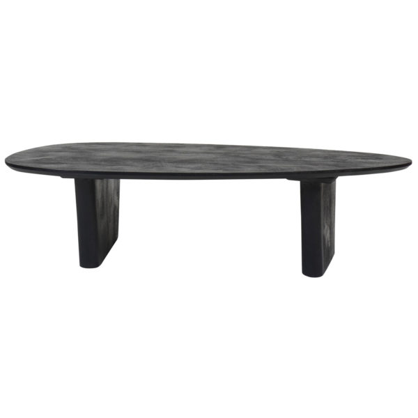 Salontafel Rudo 135 x 75 cm - Zwart Mangohout - Afbeelding 2