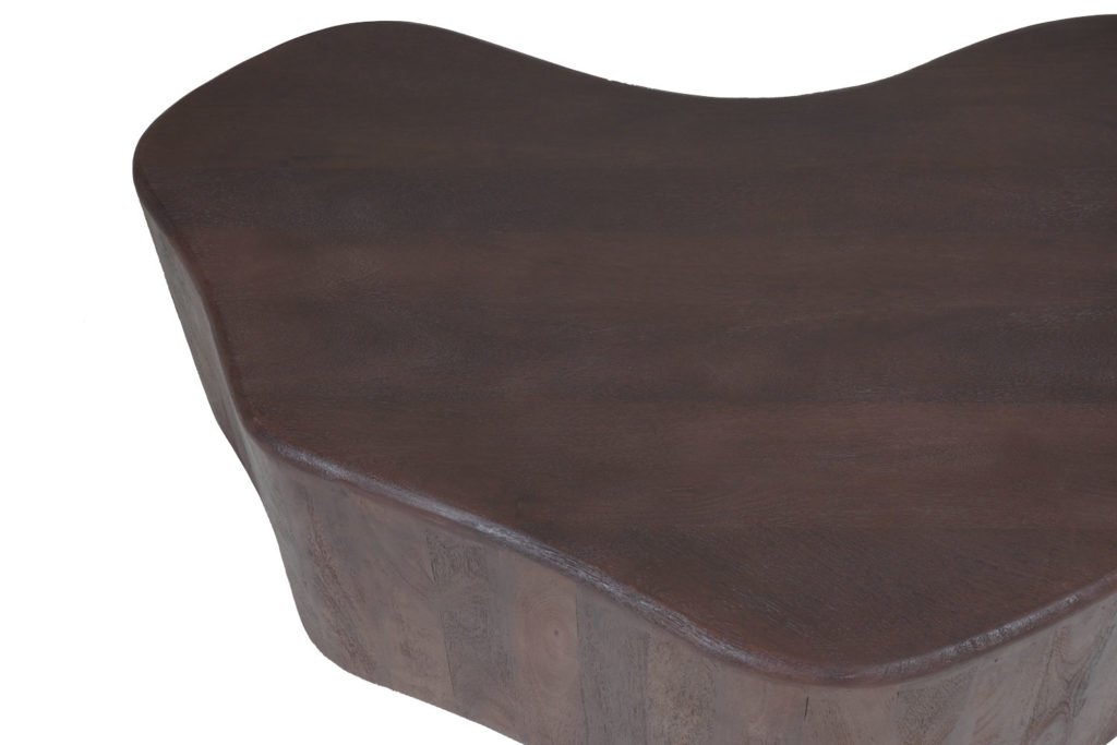 Salontafel Zina 107 x 80 cm - Espresso Mangohout - Afbeelding 5