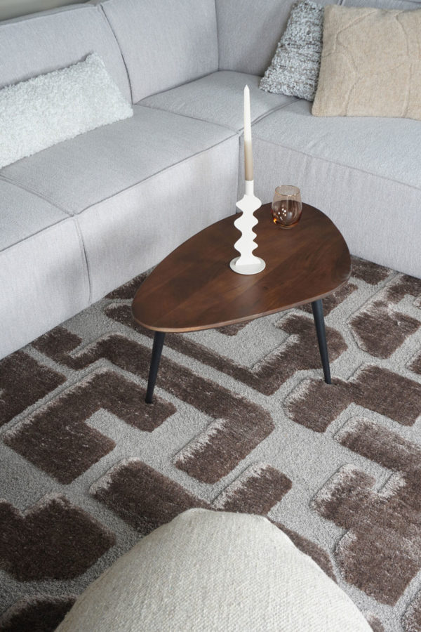 Vloerkleed Liana Bruin 240 x 340 cm - Afbeelding 2