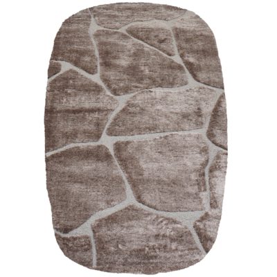 Vloerkleed Macy Bruin - Rounded Corners 160 x 230 cm