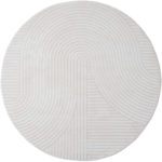Vloerkleed Ella Cream Rond ø240 cm