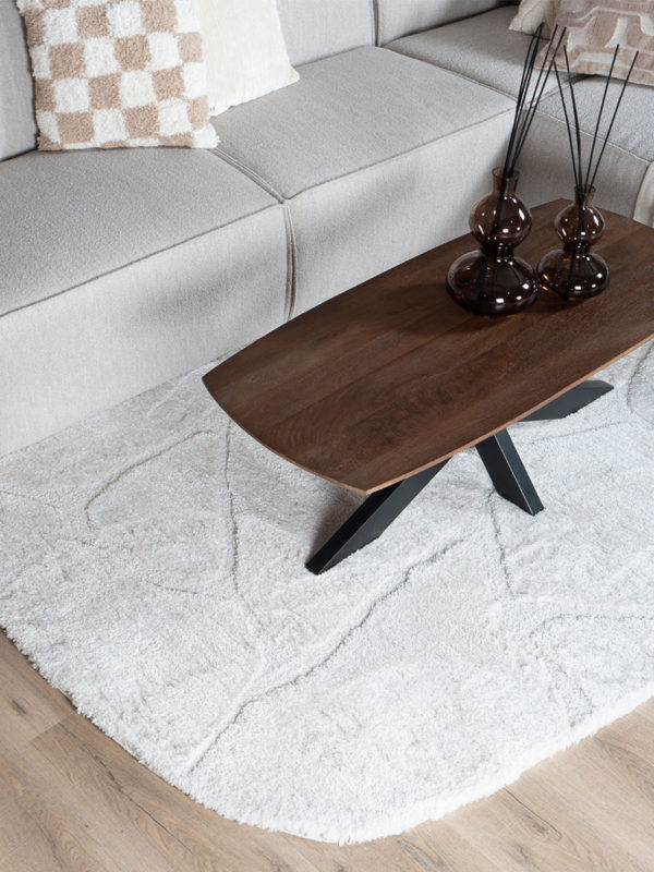 Vloerkleed Macy Creme - Rounded Corners 200 x 290 cm - Afbeelding 4