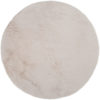 Vloerkleed Velluto Beige - Rond ø200 cm