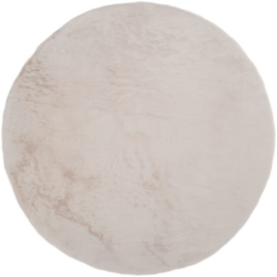 Vloerkleed Velluto Beige - Rond ø200 cm