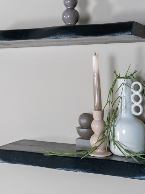 Wandplank Pure Zwart Mangohout 60 cm - Afbeelding 5