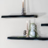 Wandplank Pure Zwart Mangohout 80 cm - Afbeelding 2