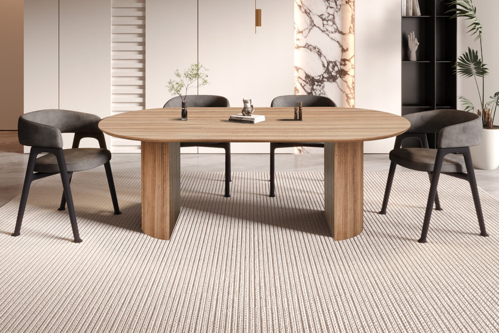UITVERKOOP - Tafel 'Lagos' 220 cm Ovaal Decor Oude eik
