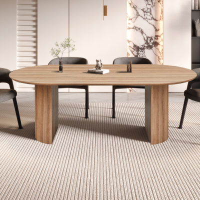 UITVERKOOP - Tafel 'Lagos' 220 cm Ovaal Decor Oude eik