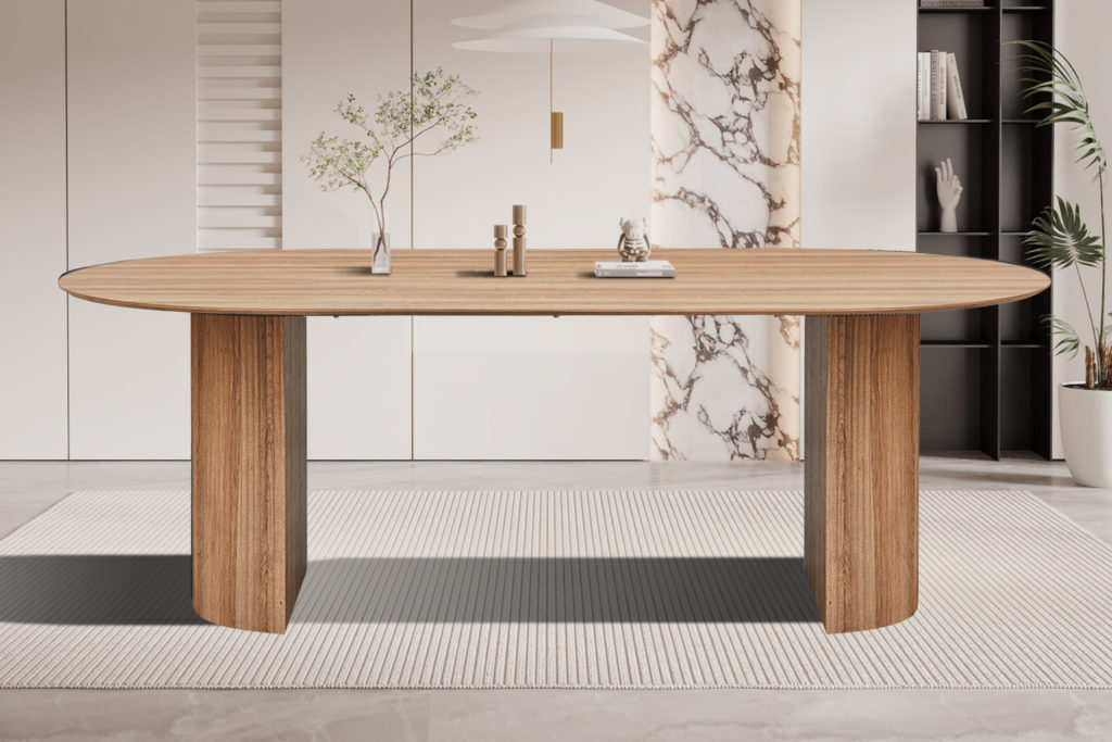 UITVERKOOP - Tafel 'Lagos' 220 cm Ovaal Decor Oude eik - Afbeelding 2