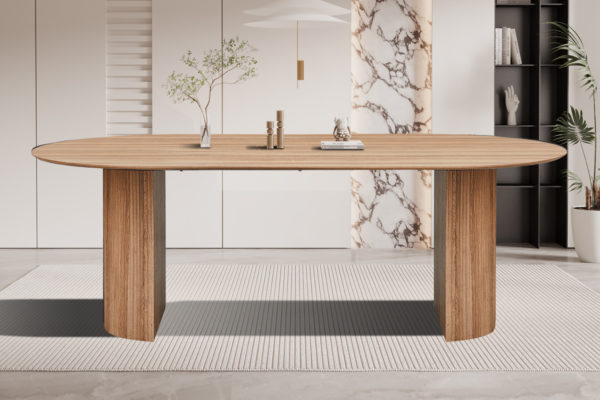 UITVERKOOP - Tafel 'Lagos' 220 cm Ovaal Decor Oude eik - Afbeelding 2