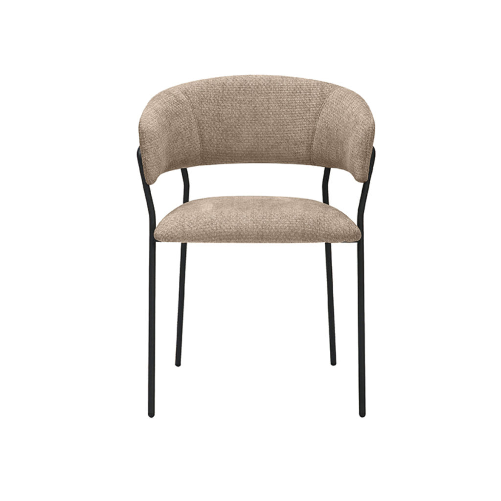 LABEL51 Eetkamerstoel Luuk - Clay - Elite - Black Frame - Afbeelding 2