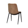 LABEL51 Eetkamerstoel Noor - Cognac - Elite - Black Frame - Afbeelding 5