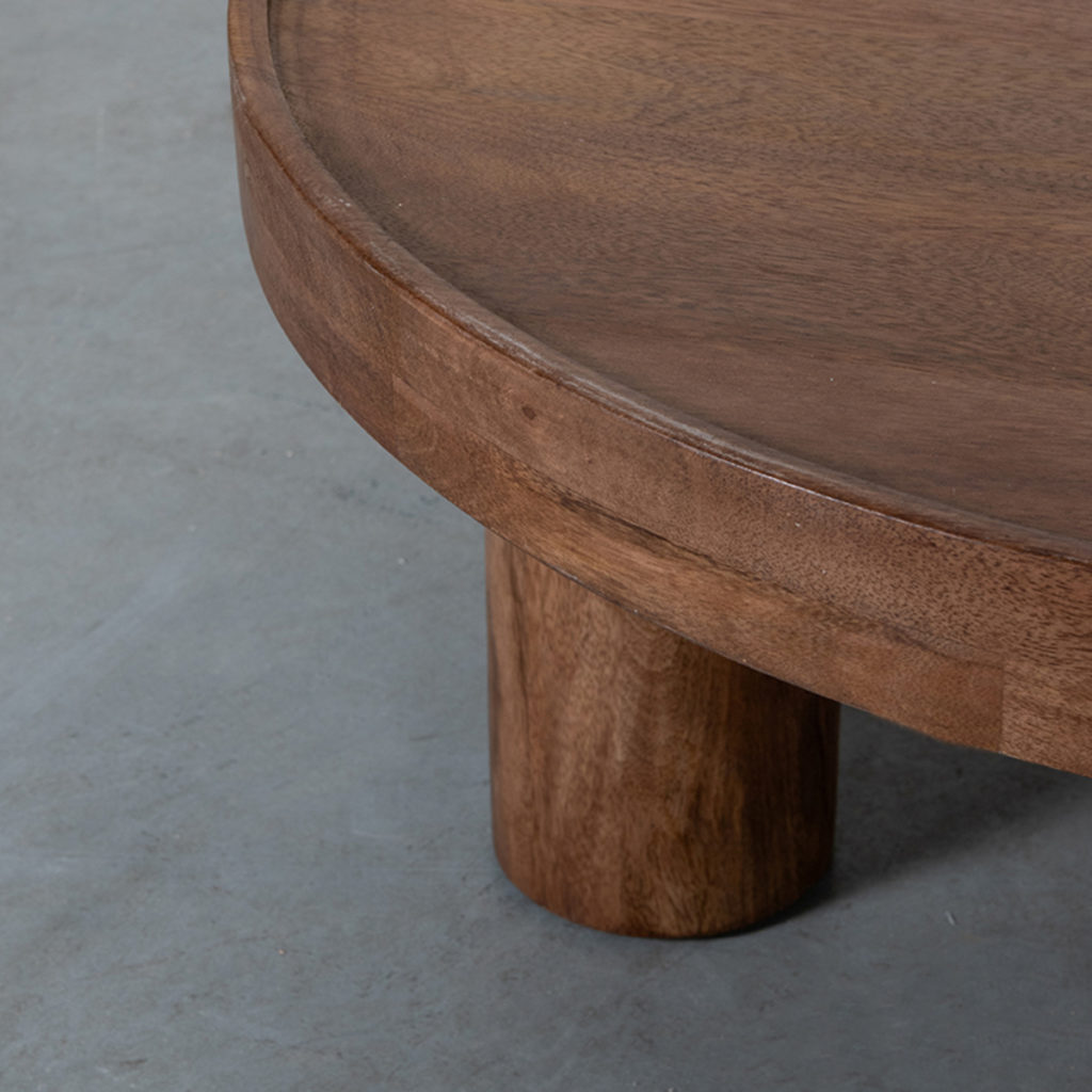 LABEL51 Salontafel Elly - Nature - Mangohout - 70 cm - Afbeelding 3