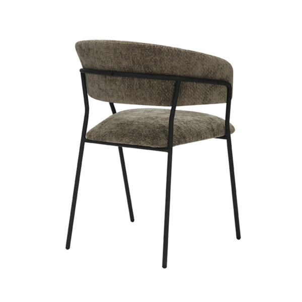 LABEL51 Eetkamerstoel Luuk - Hunter - Elite - Black Frame - Afbeelding 5