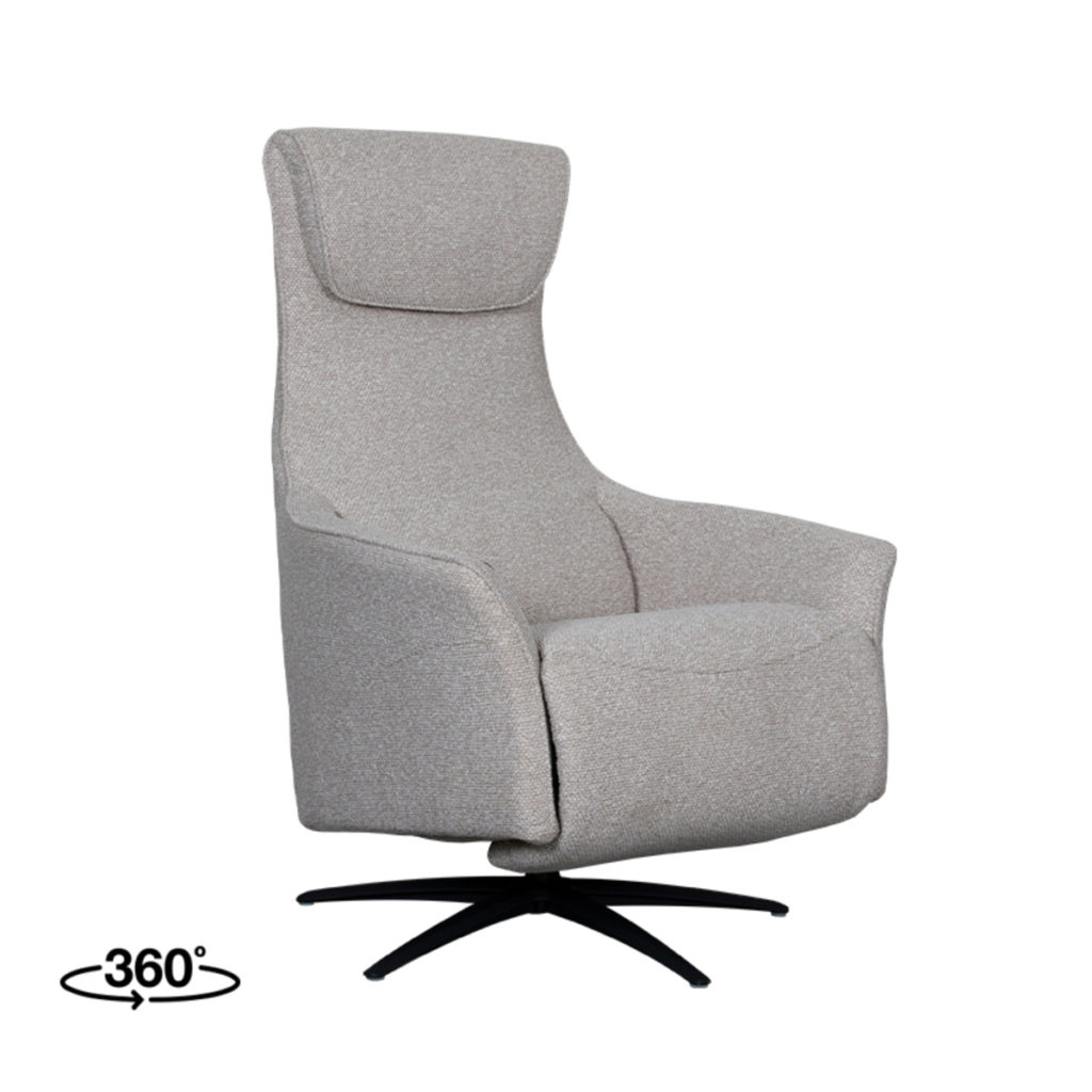 LABEL51 Fauteuil Lund - Naturel - Boucle - One Size - Afbeelding 3