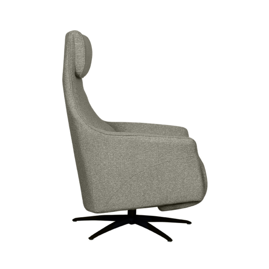 LABEL51 Fauteuil Lund - Truffel grijs - Boucle - One Size - Afbeelding 5